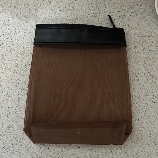 Chocolate Mesh Cosmetics Gift Bag – Set of 10