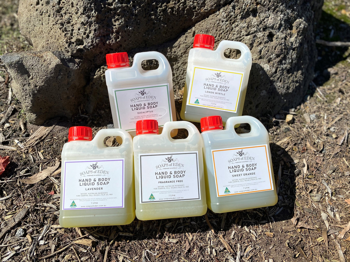 Liquid Castile Soap 1L Fragrance Free - Soaps of Eden