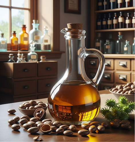 Organic hexane free castor oil