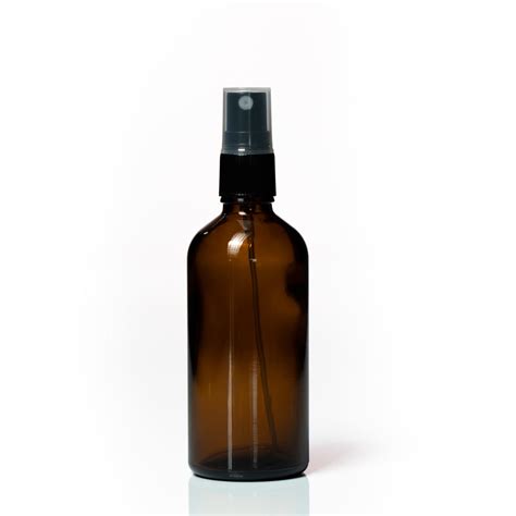 Amber Glass Atomiser Spray Bottles 100ml