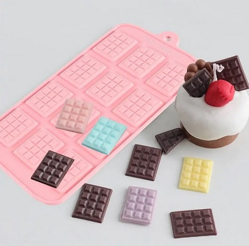 Mini Chocolate block Silicone Mold - Set of 2