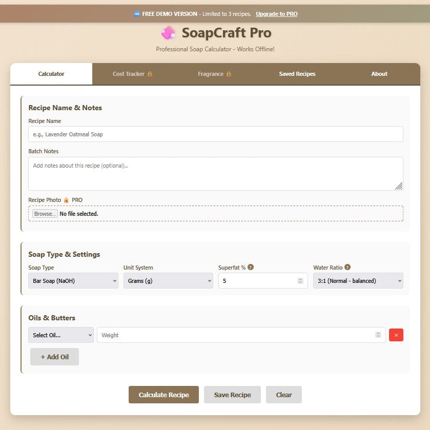 SoapCraft Pro License - Professional Soap Calculator - Early Bird Special!