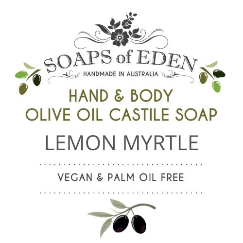 1L 100% Olive Liquid Castile Soap Lemon Myrtle