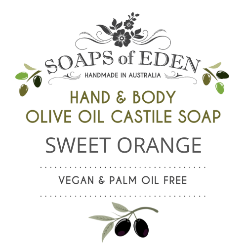 1L 100% Olive Liquid Castile Soap Sweet Orange