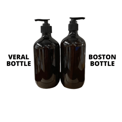 500ml Veral Amber Pump Bottle