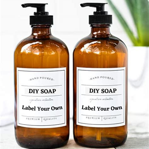 DIY Label Your Own Liquid Soap 30x 500ml CASTILE BLEND