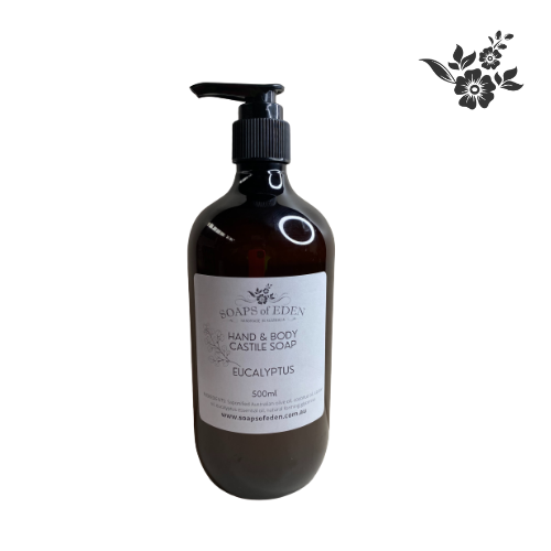 500ml Liquid Castile Soap Eucalyptus