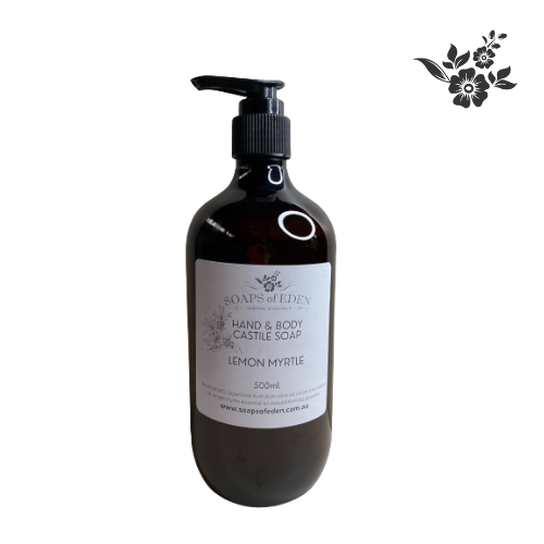 500ml Liquid Castile Soap Lemon Myrtle