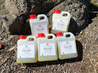 Liquid Castile Soap 1L Fragrance Free - Soaps of Eden