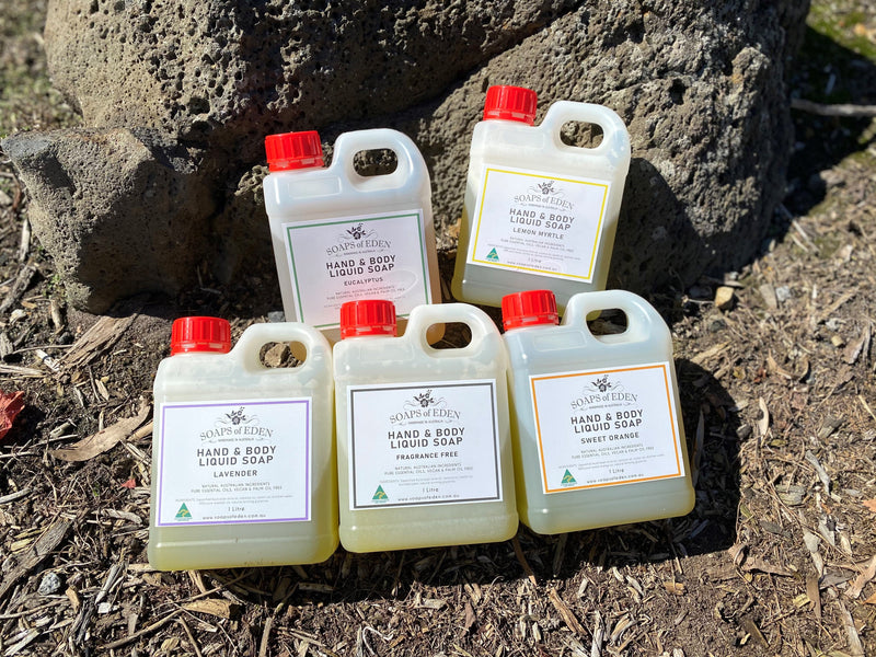 Liquid Castile Soap 1L Eucalyptus - Soaps of Eden